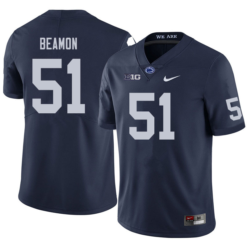Men #51 Hakeem Beamon Penn State Nittany Lions College Football Jerseys Sale-Navy - Click Image to Close